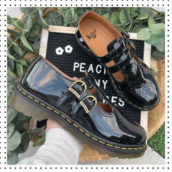 NEW Dr. Martens - 8065 Patent Leather Mary Jane Oxford Shoes 9 - Picture 14 of 15